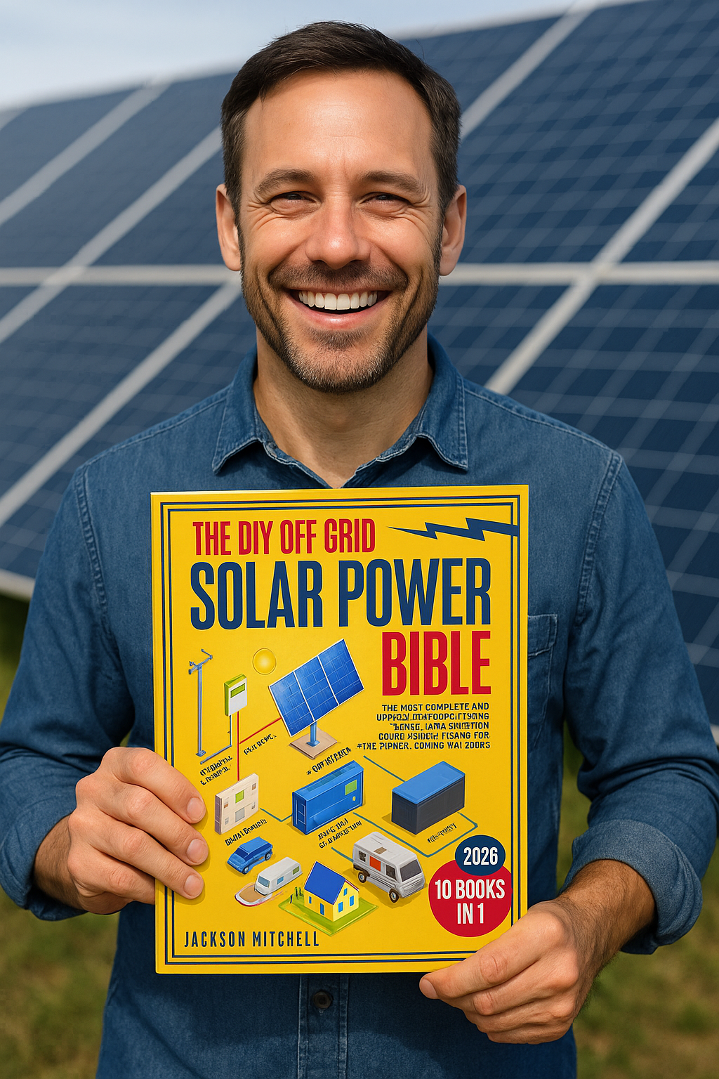 The DIY Off Grid Solar Power Bible: [10 in 1] The Most Complete and Updated Guide to Design, Install, and Maintain Solar Energy Systems for Tiny Homes, Cabins, Rvs, and Boats